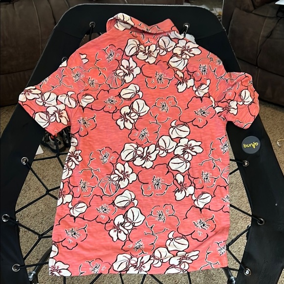 Goodfellow & Co Floral Polo Shirt - Red and White - Picture 4 of 4